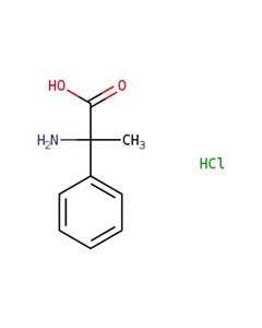 Astatech 2-AMINO-2-PHENYLPROPANOIC ACID HYDROCHLORIDE; 1G; Purity 97%; MDL-MFCD13406034
